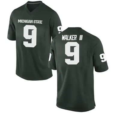 Youth Game Kenneth Walker III Michigan State Spartans Football College Jersey - Green